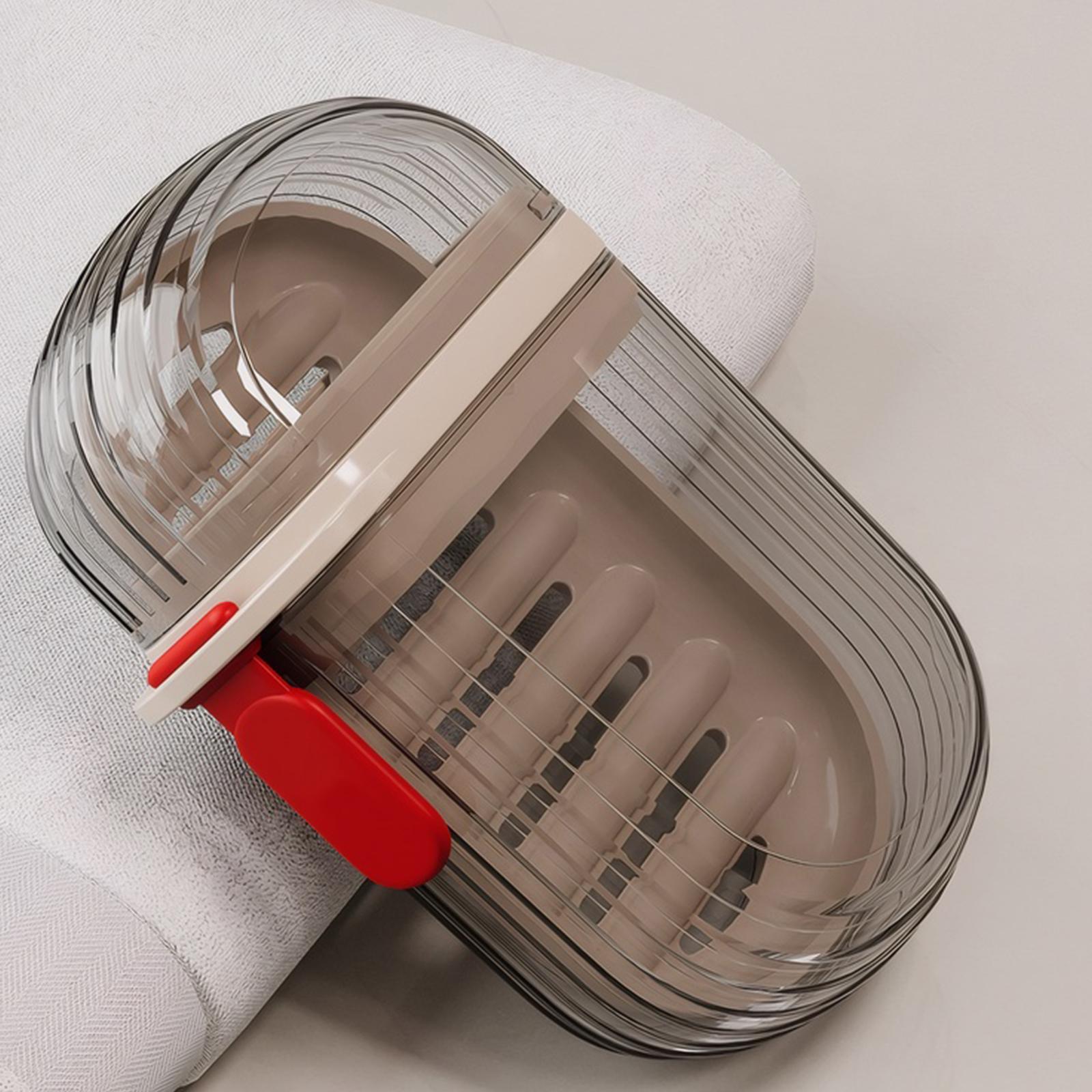 

2 шт. прозрачный чехол для мыла, противоскользящий пластиковый уплотнительный мыльница, футляр для хранения мыла в ванной комнате, для кемпинга, путешествий