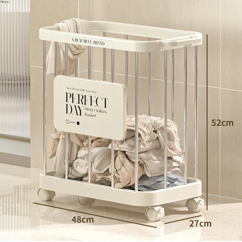 

1 шт. корзина для белья Бытовая большая корзина для хранения одежды с роликом корзина для белья Туалет ванная комната многофункциональная с