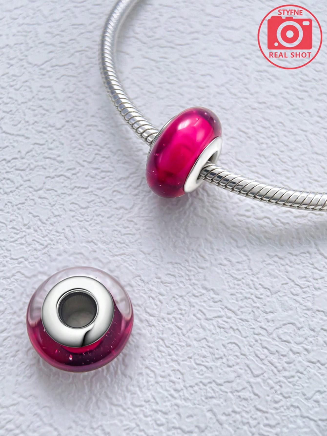 Charms Plata Colored Bubble Beads Charm Copper Plated Fit Charms Copperoriginal Bracelet For Jewelry Making Diy Charm