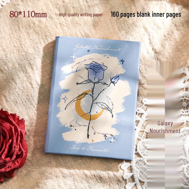 Ретро Роза Эскиз Каракули Карманный Блокнот и Ежедневник Планировщик