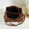 Soft Leather Bag for Lazy Wind Shoulder Bag Simple Messenger Bag Large Capacity Bucket Bag