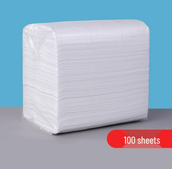 100 Pack Breathable Non-woven Disposable Bed Sheets, Waterproof & Oil-proof for Massage & Beauty Salon with Face Hole