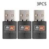 Plug and Play USB Wireless Network Card 1200Mbps Dual Band Transmitter Receiver Desktop Laptop Adapter Fast Network Solution