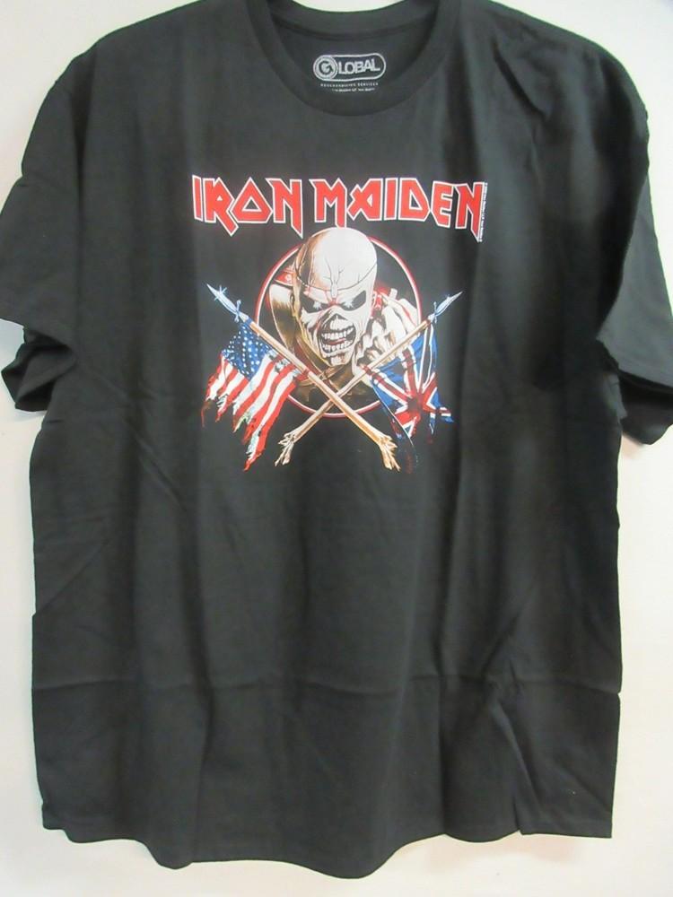 IRON MAIDEN OFFICIAL MERCH FLAGS 2023 BAND CONCERT MUSIC  2XL / XXL Unisex T-Shirt S