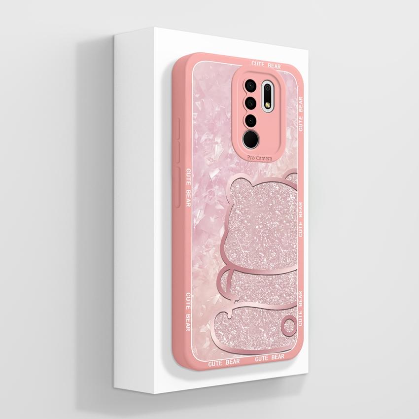 For Xiaomi Poco M2 M3 M4 M6 M7 Pro M5 M5S Mysterious Whale Phone Cases Camera Protection Liquid Silicone Anti Fall Protection Covers For Xiaomi Casing
