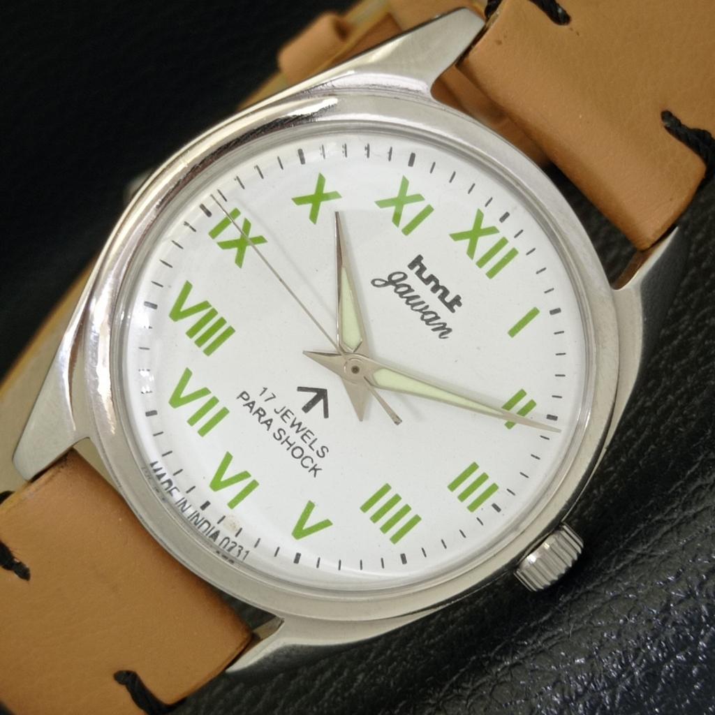 

HMT JAWAN INDIAN HAND-WINDING MENS WHITE COLOR DIAL WATCH a431038-2 R105-a431038