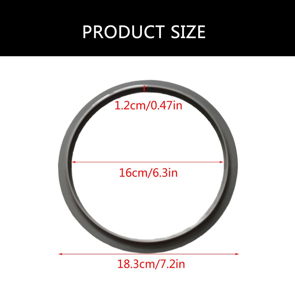 2Pcs High Temperature Resistant Silicone Pressure Cooker Sealing Rings for Enhanced Cooking Efficiency and Safety