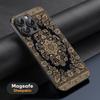 Persian rug floral art design ins Phone Case For iPhone 17 16 15 14 13 12 11 Plus Pro Max  High-end Luxury Magsafe Sheepskin