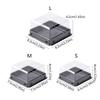 50pcs Transparent Muffin Container Box Square Shape Cookies Sealed Storage Box  Wedding