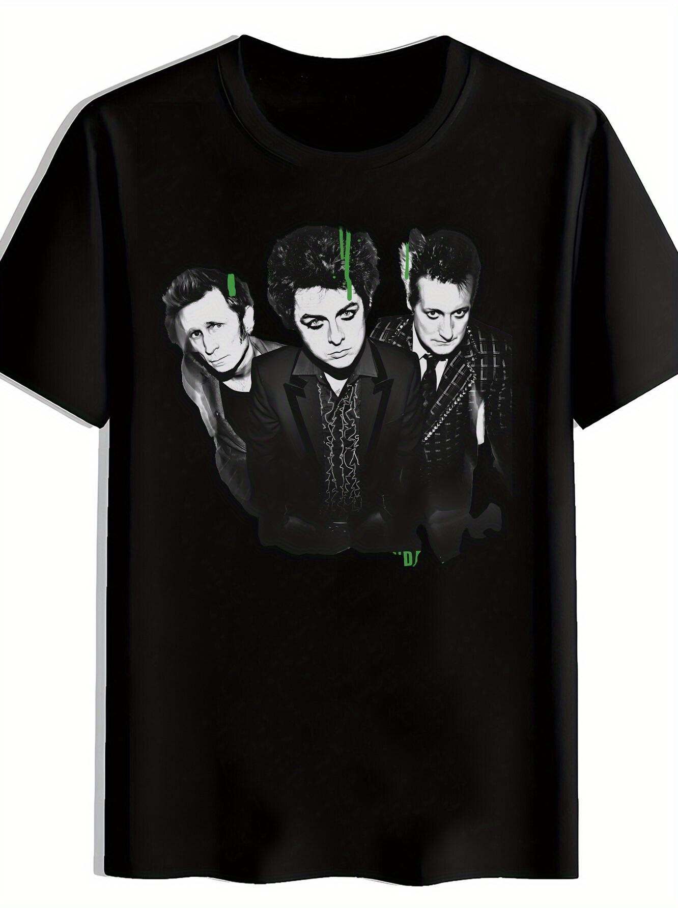 Rock Band Graphic T-shirt - Vintage-Inspired Print with Fun Flag Design L
