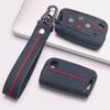 Folding Car Key Fob Case for Volkswagen Golf 7 MK7 Tiguan MK2 Passat B8 Skoda Octavia with Keychain Anti Scratch Soft Silicone Fold Remote Key Sleeve
