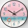 10-inch 25cm Creative Golden Elk Living Room Wall Clock Simple Wall Quartz Clock Internet Celebrity Silent Clock Watch