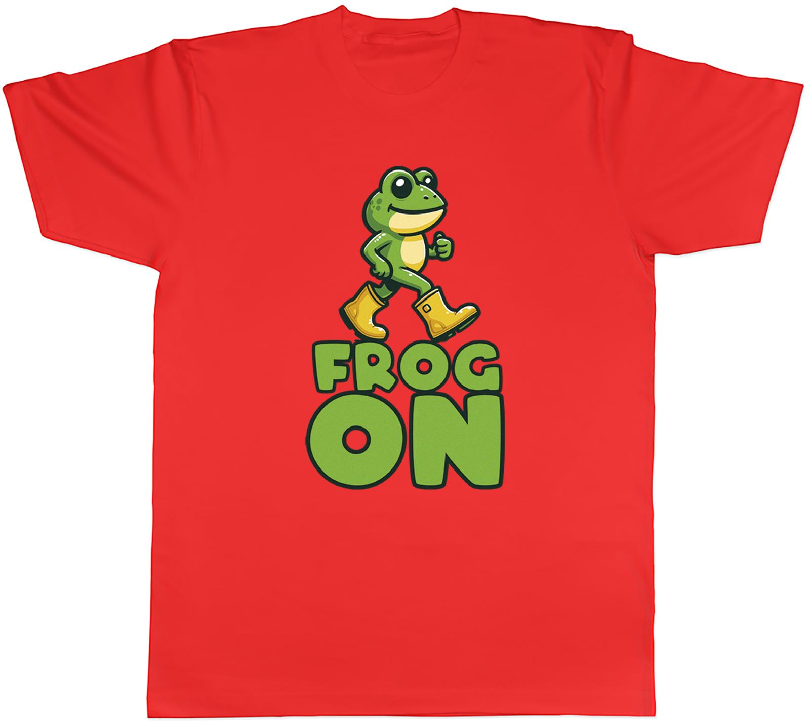 Funny Frog On Toad Webbed Amphibian Joke Unisexs TShirt Tee Gift Top S