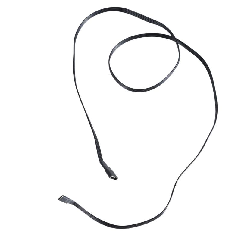 High Efficiency USB C Flat Cable Type C To Type C Female 18W Charging Data Extension Cord for Consumer Electronics