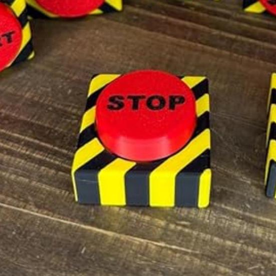 Keychain Tactile Key Switch Sensory Stimulation 3D Printed Fingertip Clicker
