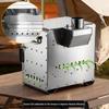 Stainless Steel Outdoor Camping Stove for Heating, Firewood, Tea Brewing, and Fire Pit
