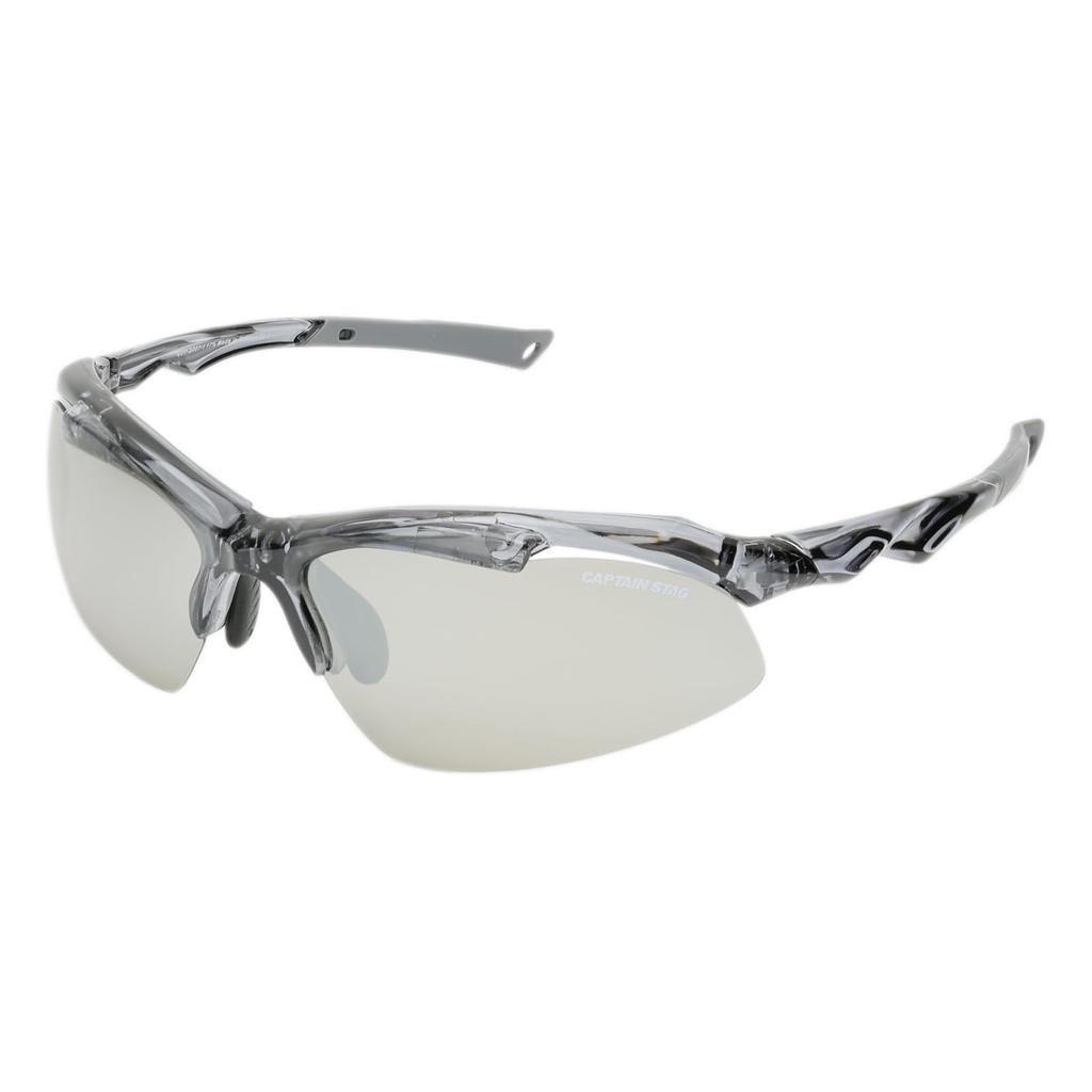 Captain Stag Polarized PC Smoke Flash Men's Sunglasses, Plastic, Mirror, CSP-S007-1