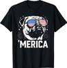 Merica Pug 4th of July T-Shirt