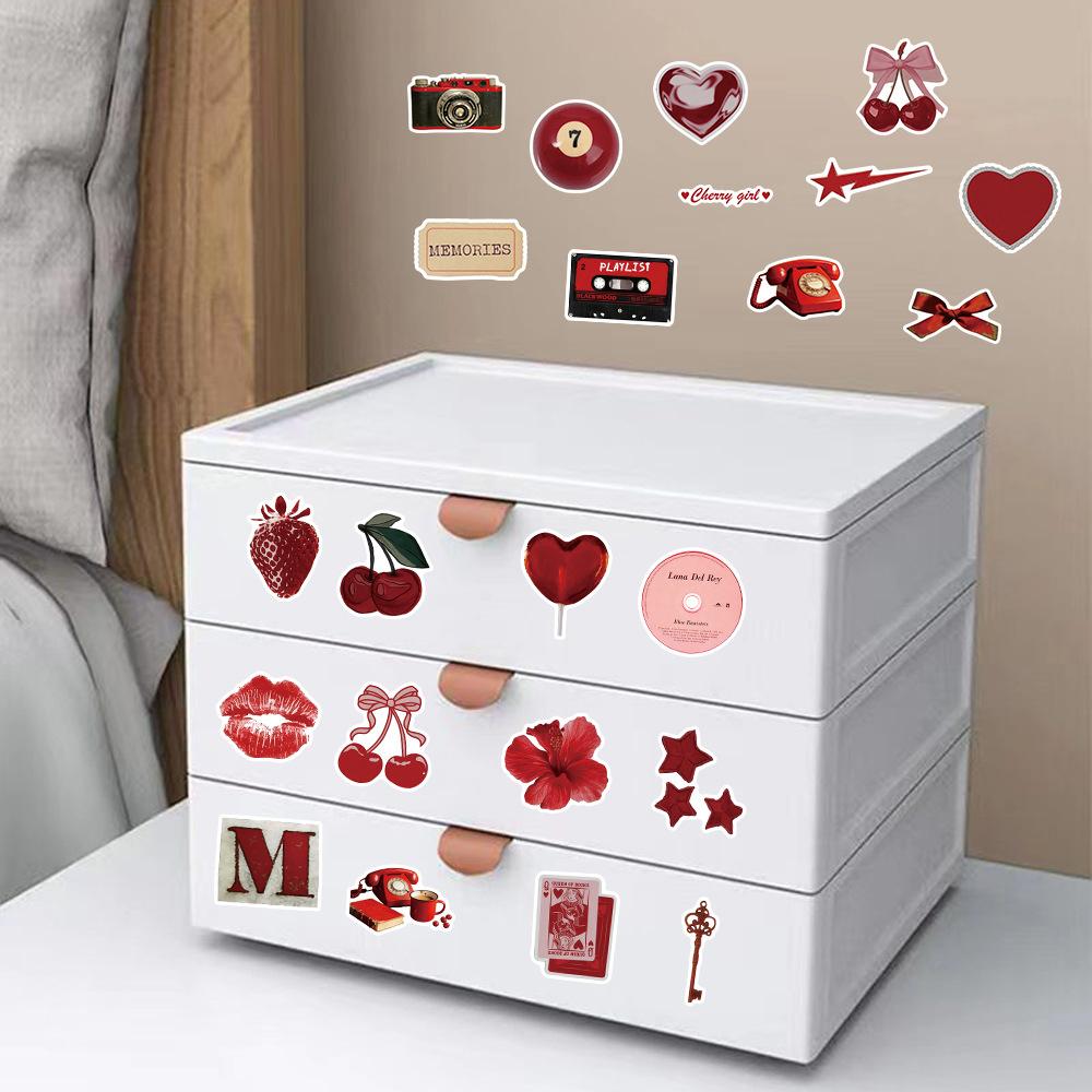 10/30/50pcs Cool Downtown Y2K Girls Cartoon Stickers for Laptop Notebook Phone Stationery Vintage Aesthetic Decoration Sticker