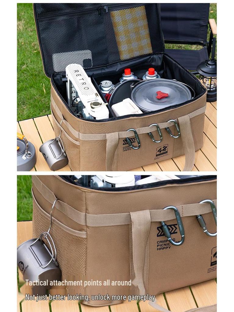 Stor kapacitet utomhus hopfällbar förvaringslåda för bestick och köksredskap