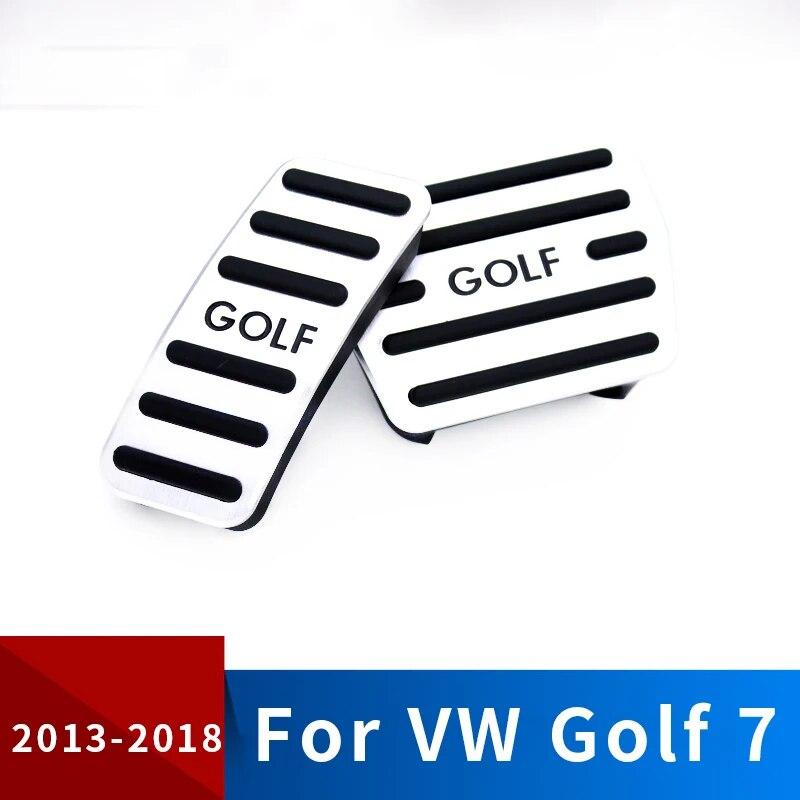 Auto-Fußpedal aus Aluminiumlegierung, Beschleuniger, Gas, Bremspedal, Kupplungspedalabdeckung MT/AT, für Volkswagen VW Golf 7 Mk7 Zubehör
