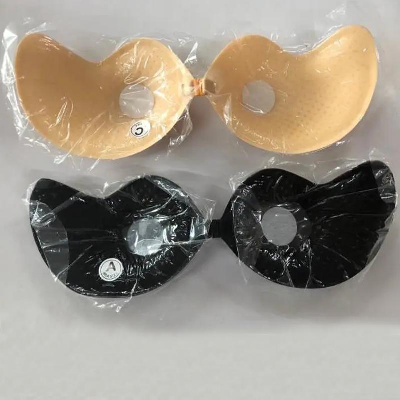 2pcs Women's Reusable Silicone Nipple Cover Self Adhesive Invisible Push Up Bra Pasties Stickers Mango Breast Strapless Bras