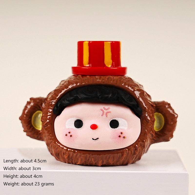 4Cm Circus Macaron Color Anime Figure Surrounding Model Ornaments Cute Desktop Decoration Ornaments Children'S Gift