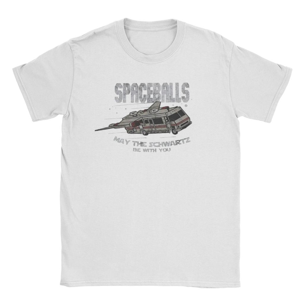 Awesome Spaceballs RV May the Schwartz Be With You TShirts Unisex Crewneck Cotton T Shirt Short Sleeve Tees 6XL Clothes