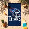 Tennessee Titans (14) Theme Beach Towel Sand Resistant Soft And Comfortable Suitable For The Pool Camping Yoga And Diving A Travel