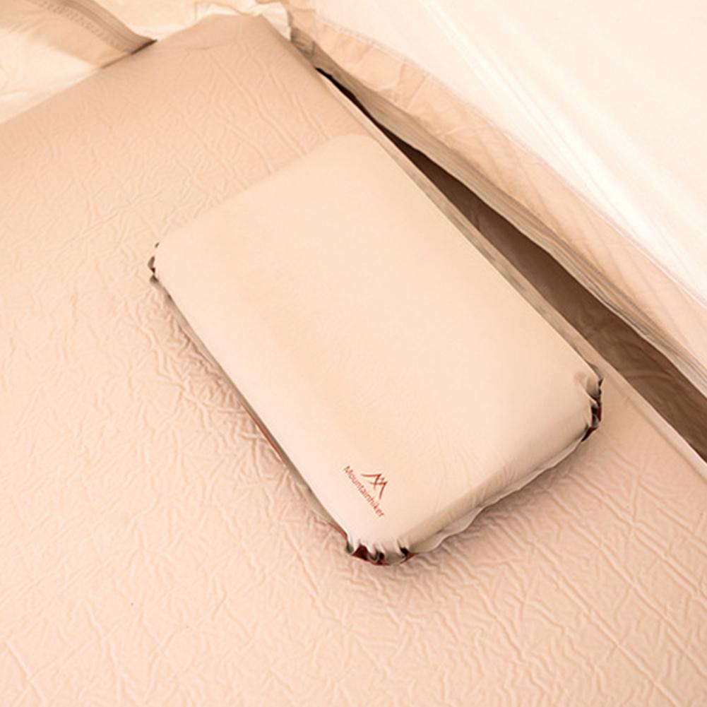 Camping Pillow Portable Self Inflating Sleeping Pillow 3D Ultralight High Imitation Suede Pillowcase Outdoor Travel Neck Pillow