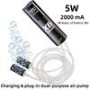 5W Oxygen Pump Low Noise Aquarium Pump Portable Fish Tank Aerator For Outdoor Fishing/Aquarium