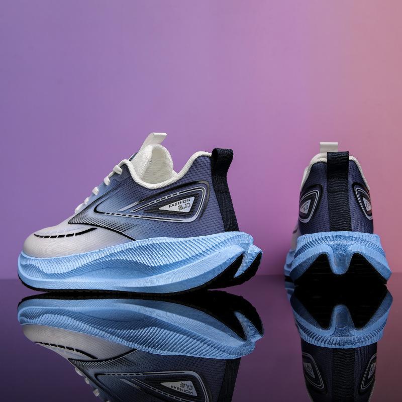 Running shoes fly-woven breathable non-slip wear-resistant sports shoes cushioning rebound racing shoes