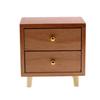 1:12 Scale Doll House Bedside Cabinet Natural Wood Furniture Model Figurine For Realistic Display Scene Arrangemetn