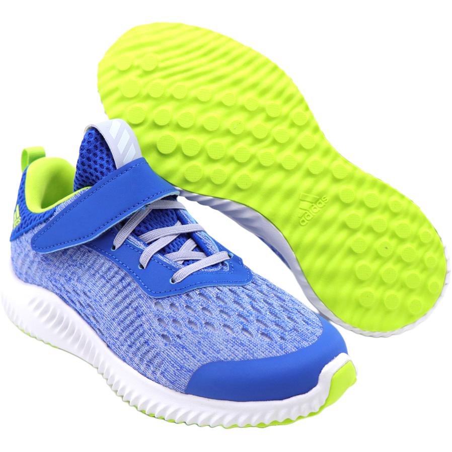 New Adidas AlphaBounce Cushioned Wear-Resistant Breathable Low-Top Kids' Running Shoes Blue Children Aged 3-7 Years Old B22554