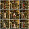 50pcs Nutcracker Design Acrylic Cash Ornament Portable Size Xmas Candy Storage Hanging  Kids Gifts