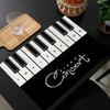 Set da 4 tovagliette geometriche bianche e nere personalizzate in cotone e lino per tavolo da pranzo, sottobicchiere, sottotazza per ciotola/tazza, decorazione per la casa 10.11WJY