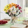 Artificial Mums Bundle Realistic Faux Daisies with Bendable Stems UV Resistant Fall Flowers for Autumn Home Window Box Vase Outdoor Decoration