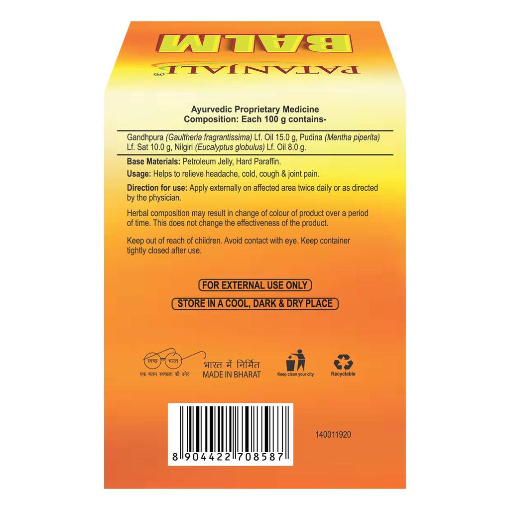 Patanjali Balm - Fast Relief, Patanjali Ayurveda Balm
