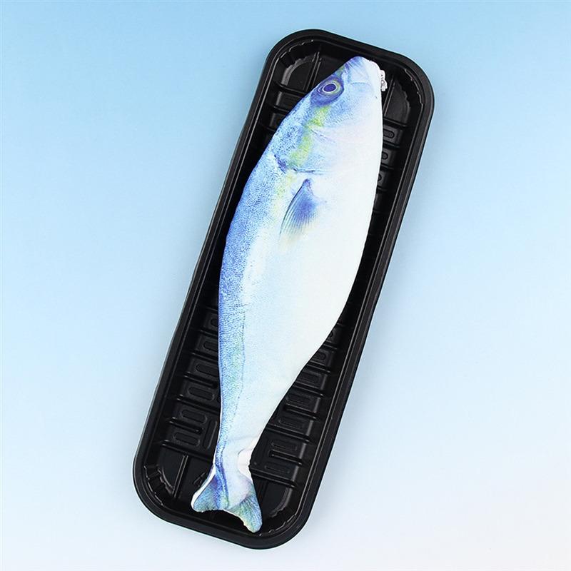 Cute Simulation Fish Pencil Case Large Capacity Portable Storage Bag Kawaii Cartoon Zipper Pencil Box Stationery Holder Pen Bags