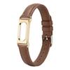Cinturino Sottile in Ecopelle PU con Custodia Metallica Integrata, Elegante Braccialetto di Ricambio da Donna per Google Fitbit Air