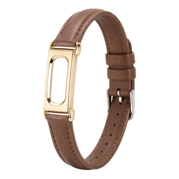 Cinturino Sottile in Ecopelle PU con Custodia Metallica Integrata, Elegante Braccialetto di Ricambio da Donna per Google Fitbit Air