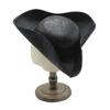 Pirate Hat Women Tricorn Brown Pirate Men Leather Faux Leather Vintage Wrinkle Distressed Captain Triangular Hat