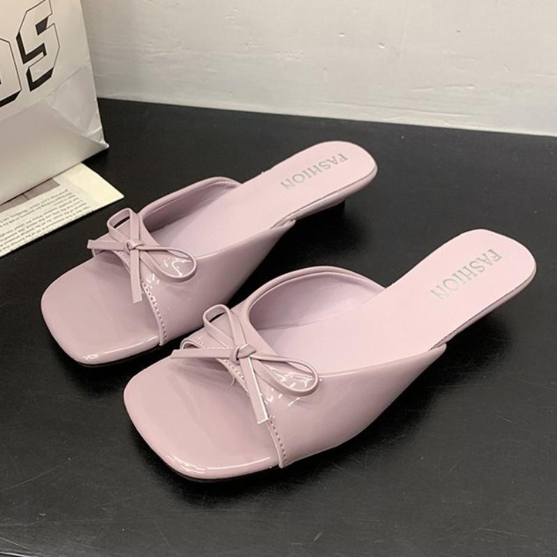 Fashion Women Slippers Bow Flats Summer Casual Walking Shoes Fashion Woman's Sandals 2025 Brand Trend Cozy Beach Dress Ladies Zapatos