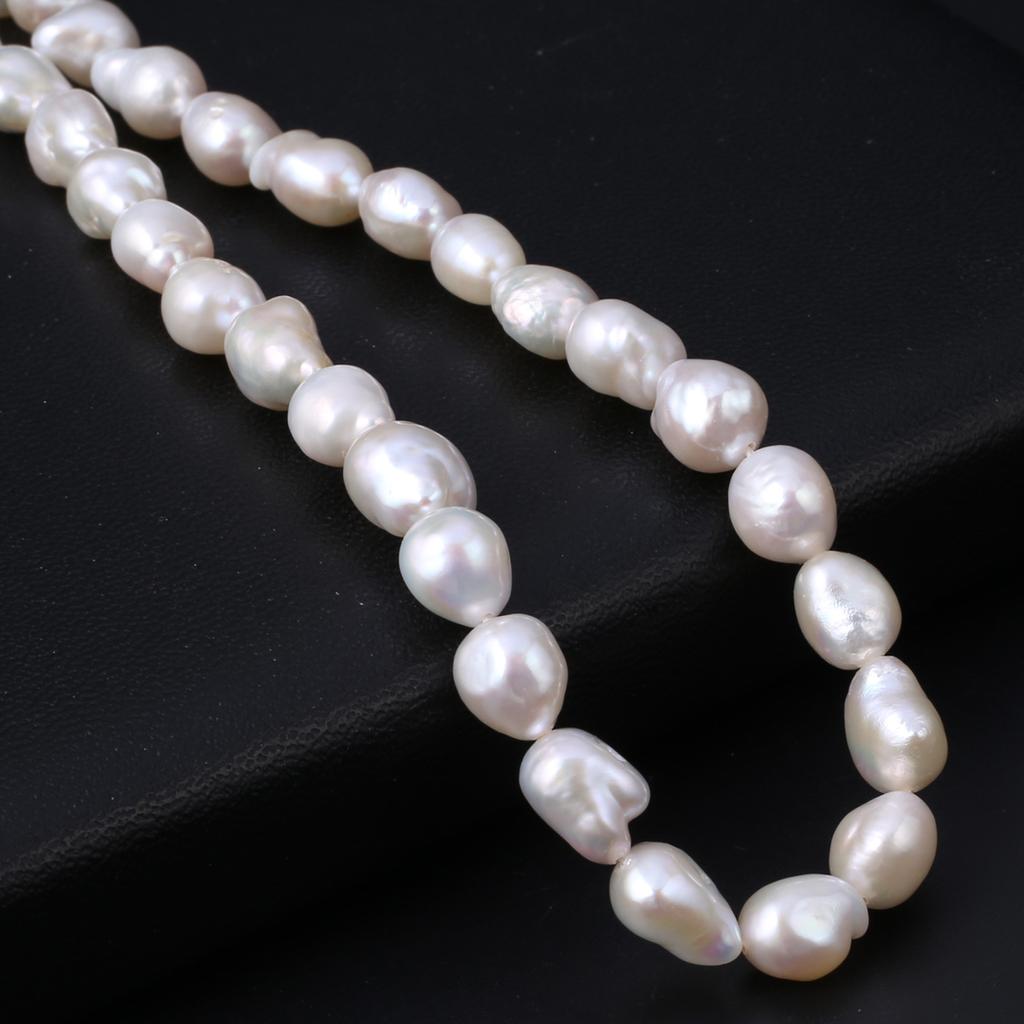 1String, White Natural Freshwater Pearls, Baroque Irregular Pearl Beads, for DIY Necklace Accessories, Jewelry Making, Women Gift, 36 Cm