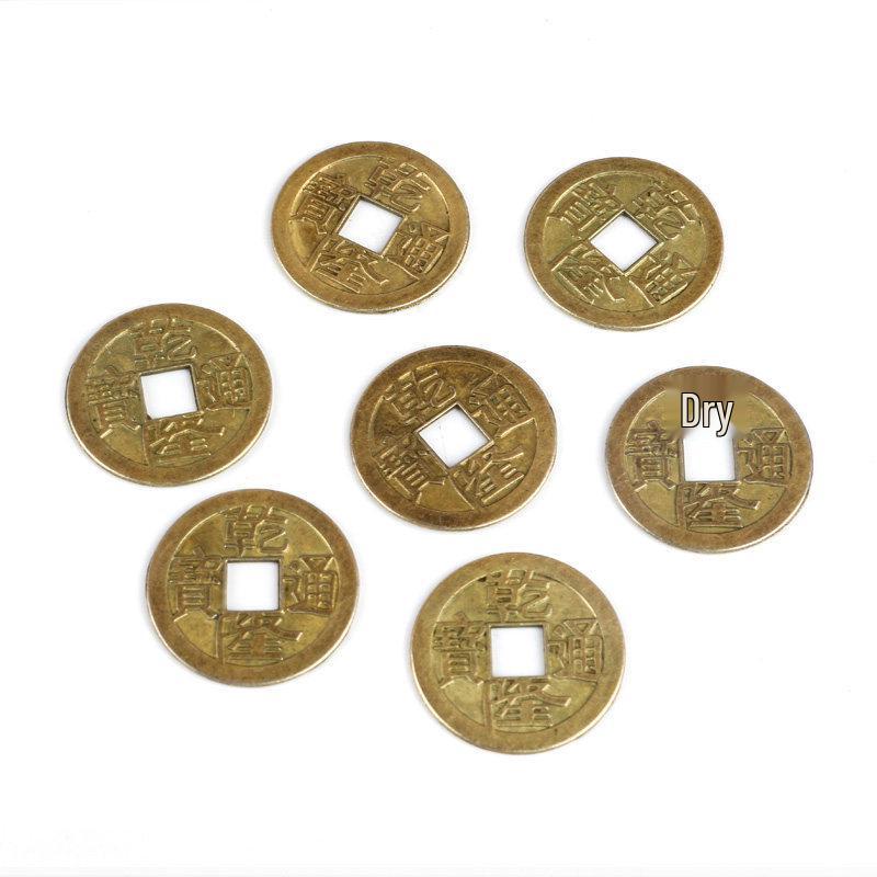 DIY Beading Kit: Small Money Tree Ornament with 15mm Gold Coins Antique Coin - 10 Pack