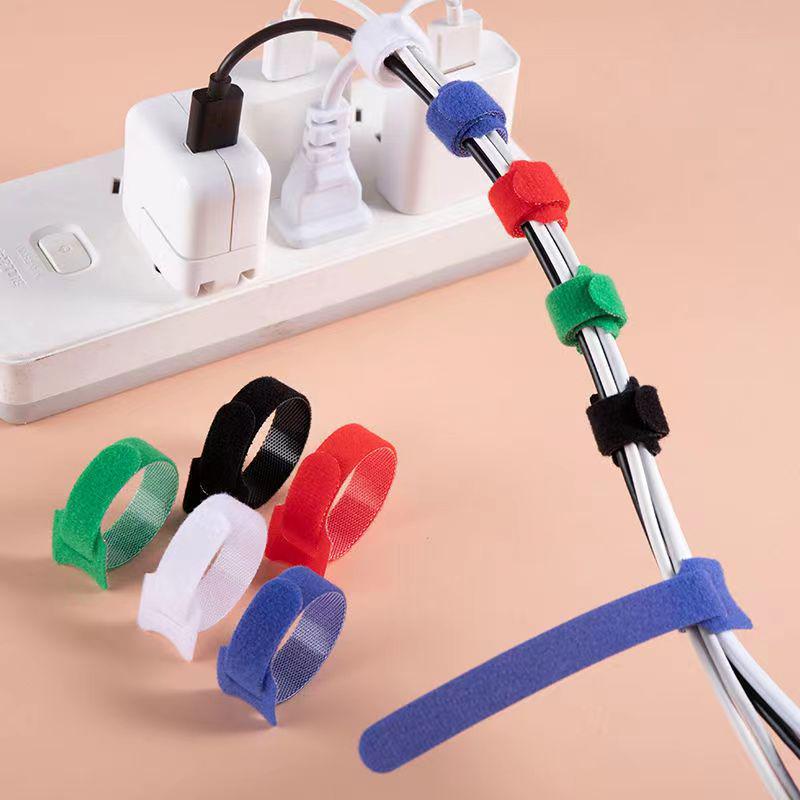 Nylon T-Type Self-Adhesive Hook and Loop Cable Ties