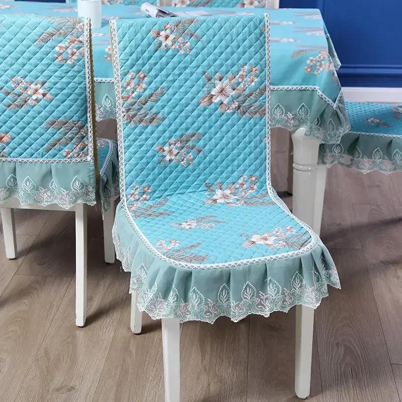 Δαντελένια πλάτη καρέκλας Γραφείο και κάλυμμα καρέκλας Αρχική Ορθογώνιο τραπεζομάντιλο Τέχνη Τραπεζομάντιλο Καρέκλα τραπεζαρίας Ενσωματωμένο μαξιλάρι