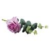 Fleur - RAYHER - Rose Violette - 28 cm - Réaliste - Eucalyptus