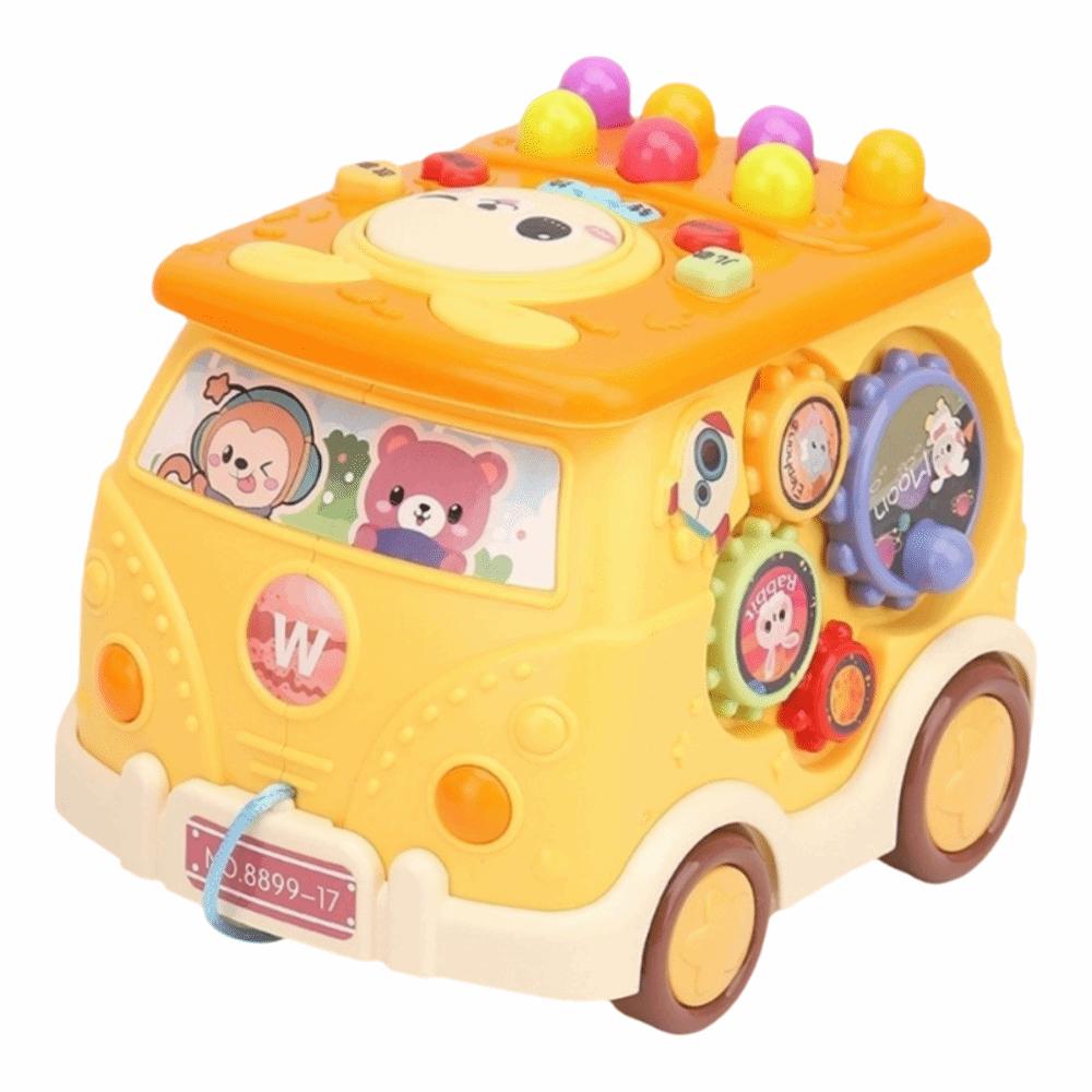 

12 In 1 Busy Musical Bus Multifunction Touch Learning Educational Toy Toddler 1 2 3 years жовтий