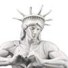 Funny Muscle Liberty Statue 3D Printed Humorous Muscular Liberty Statue for Living Room Bookshelf Cabinet Table Decor New York City Souvenirs Gifts
